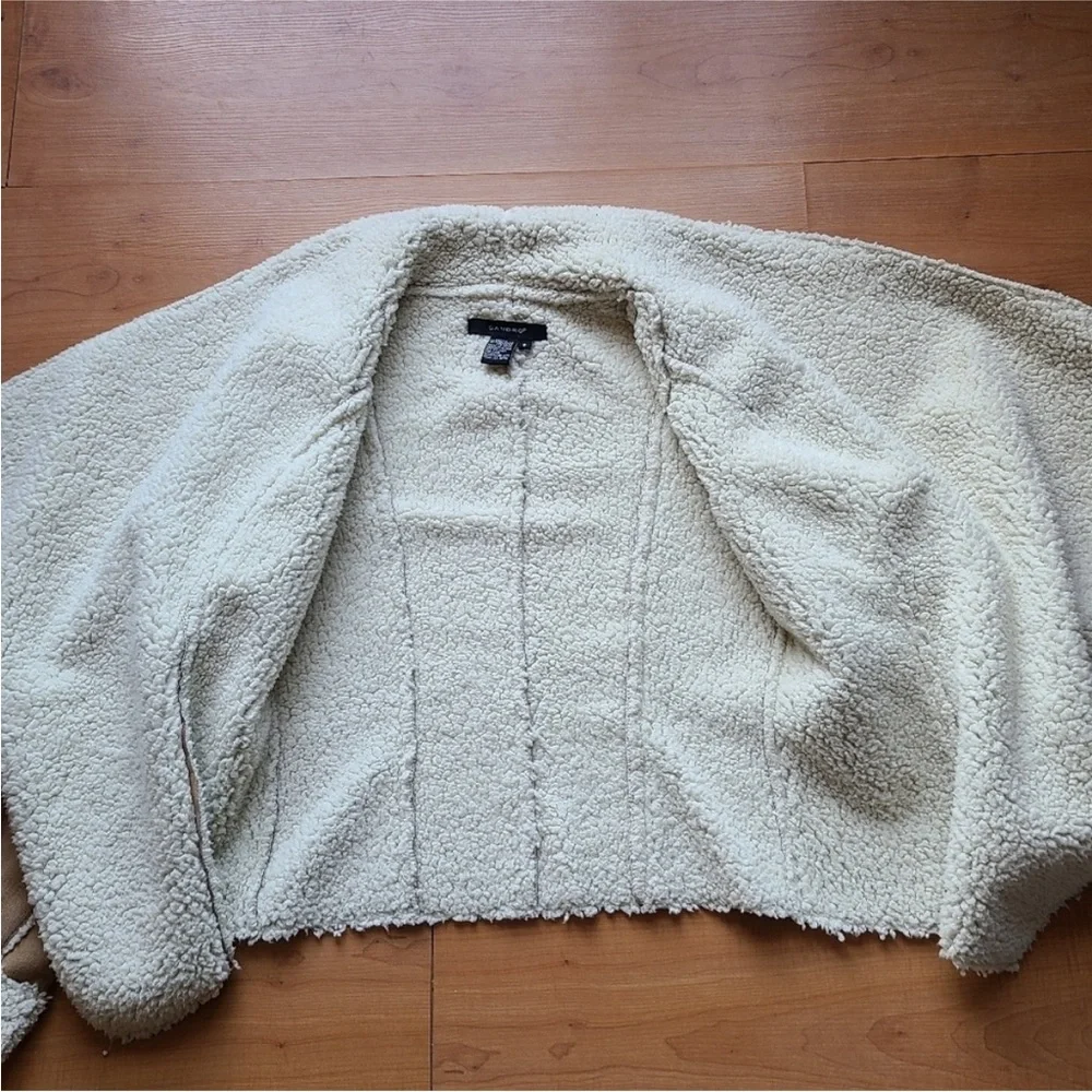 Sandro Tan Shearling Women's Jacket - Picture 3 of 6